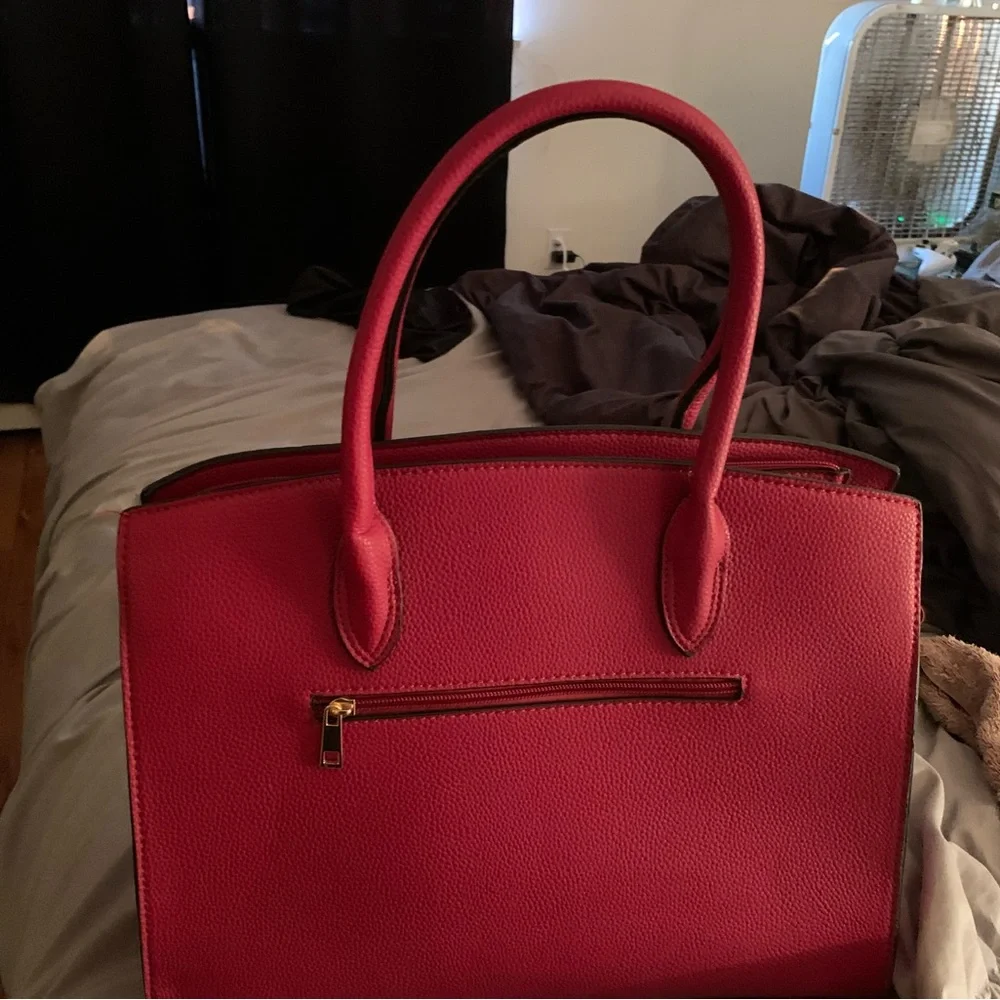 COPY - Red & Cheetah Hermes style type of bag. - Picture 3 of 3